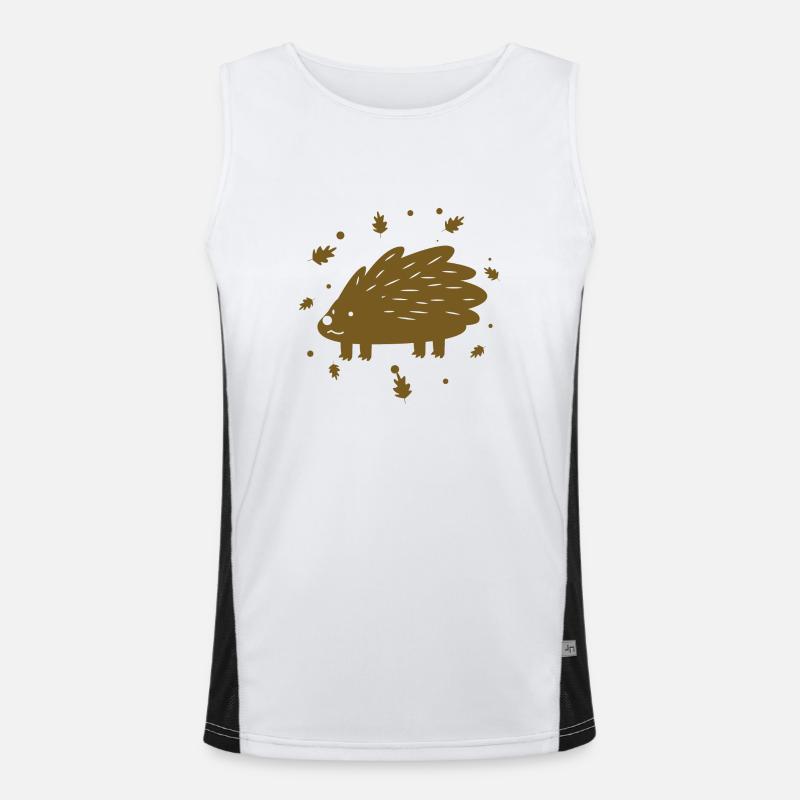 Igel Funktionelles Kontrast-Tank Top für Männer 