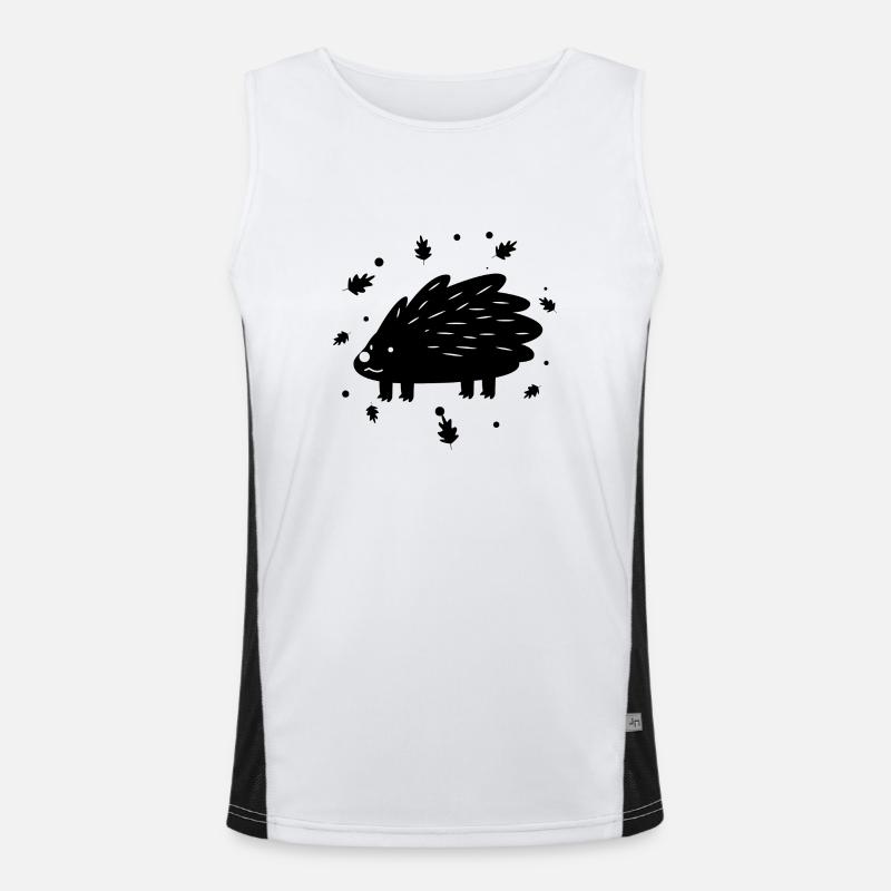 Igel Funktionelles Kontrast-Tank Top für Männer 