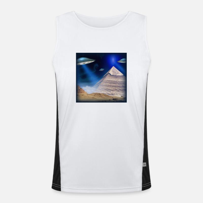 ufo pyramids Men's Functional Contrast Tank Top 