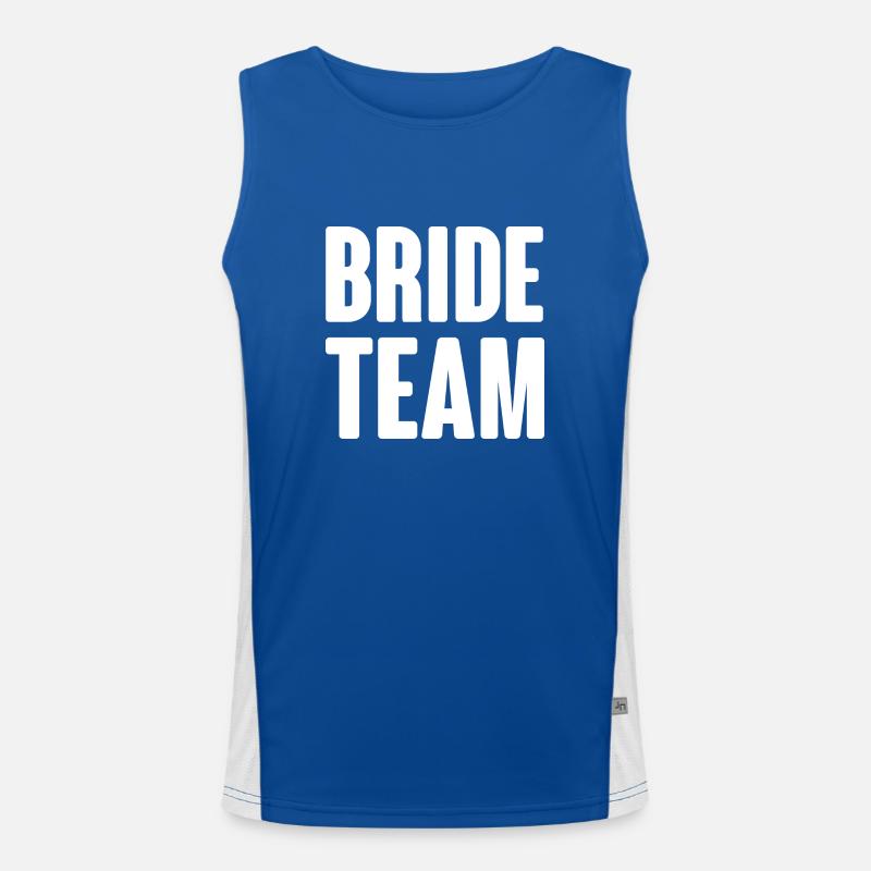 Bride Team Men's Functional Contrast Tank Top 