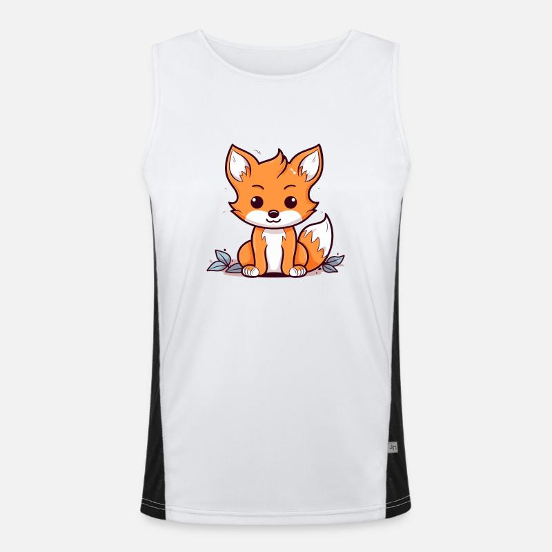 Fuchs Funktionelles Kontrast-Tank Top für Männer 