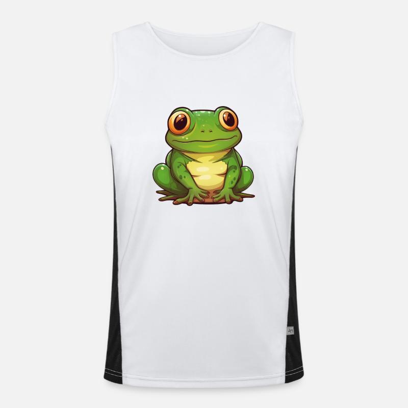 Frosch Funktionelles Kontrast-Tank Top für Männer 