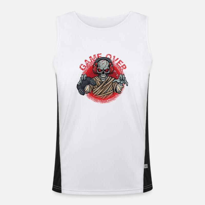 game over Men's Functional Contrast Tank Top 