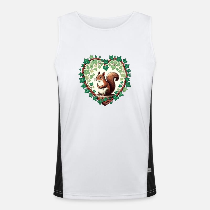 Eichhörnchen Funktionelles Kontrast-Tank Top für Männer 