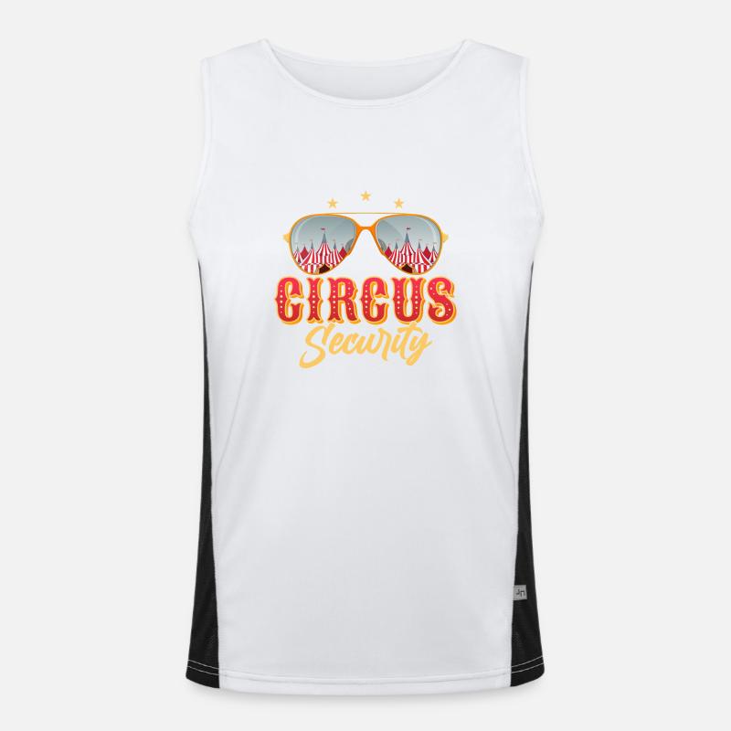 Circus Security Costume Theme Party Acts Men's Functional Contrast Tank Top 