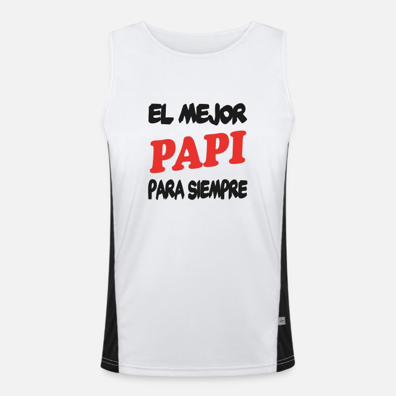 EL MEJOR PAPI PARA SIEMPRE Débardeur respirant contrasté Homme 