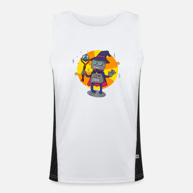 Robowizard Men's Functional Contrast Tank Top 
