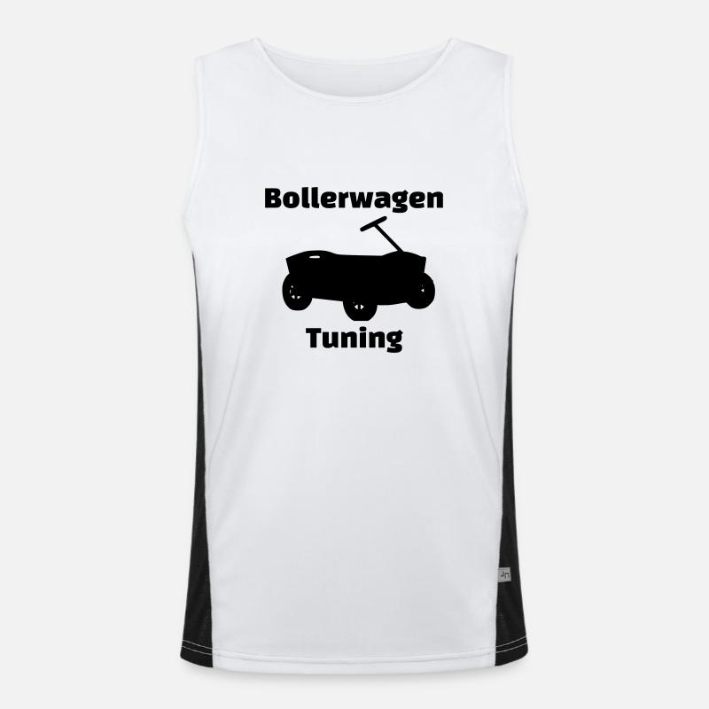 Bollerwagen Tunebar2 Funktionelles Kontrast-Tank Top für Männer 