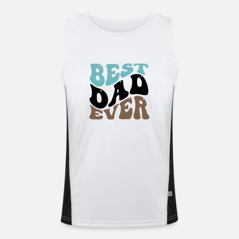 BESTER VATI ALLER ZEITEN PAPI MOTIV SHIRT GESCHENK Funktionelles Kontrast-Tank Top für Männer 