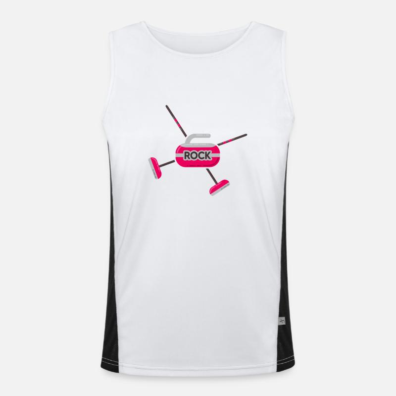 curling eisstockschießen curlingstein curler Funktionelles Kontrast-Tank Top für Männer 