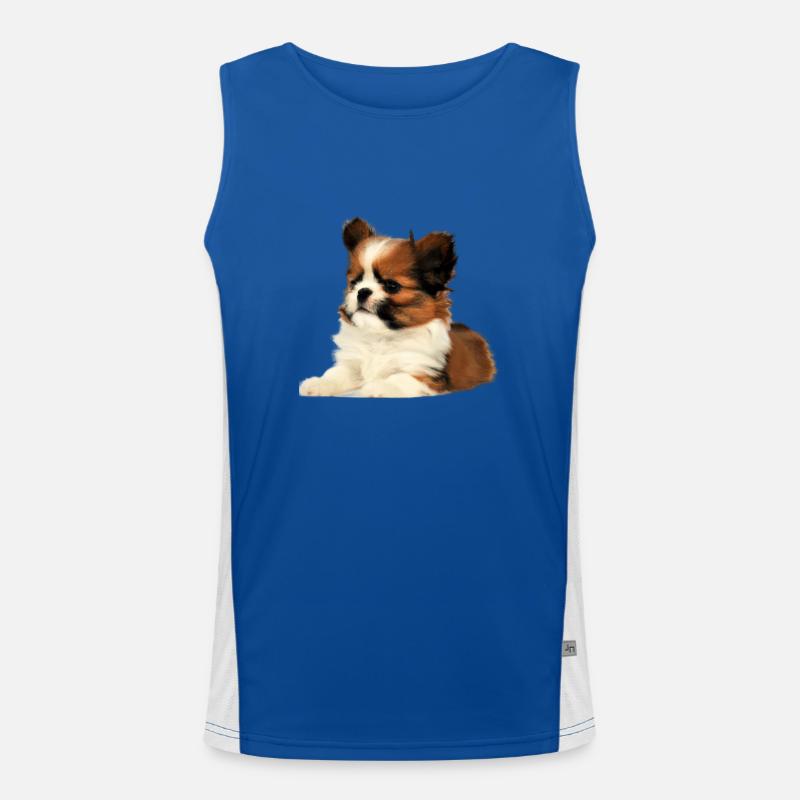 Chiot mignon Débardeur respirant contrasté Homme 