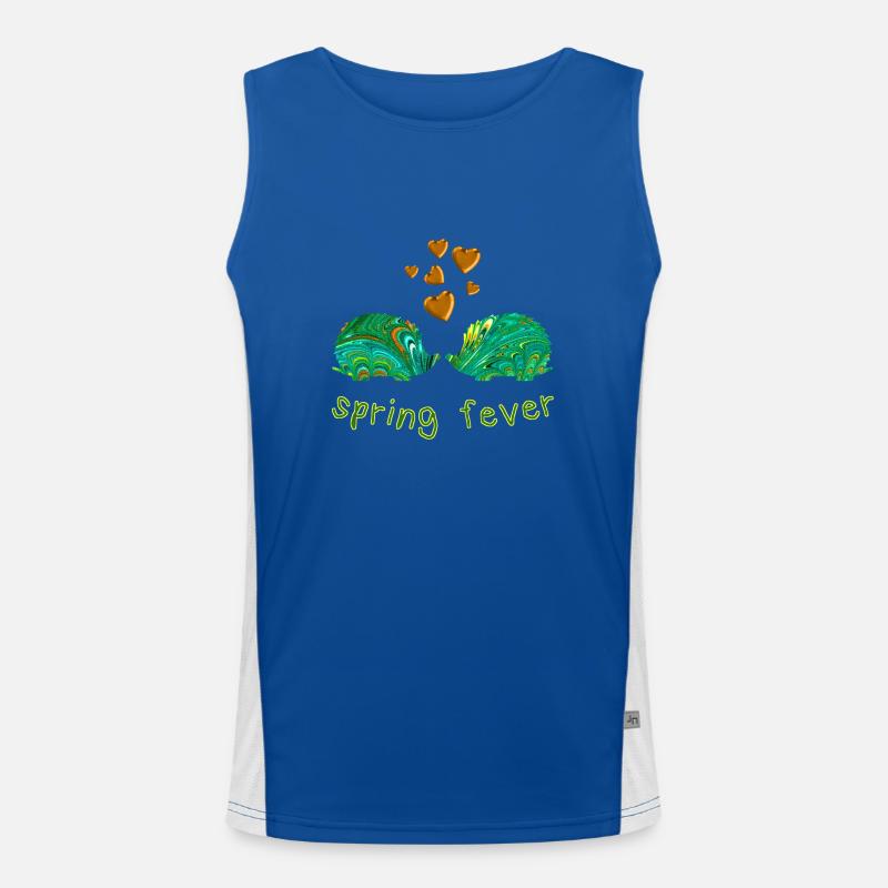 igel e 71 frühling liebe Funktionelles Kontrast-Tank Top für Männer 