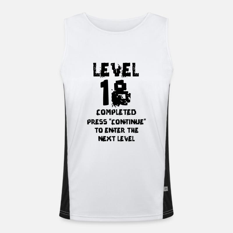 Level 18 years old Men's Functional Contrast Tank Top 