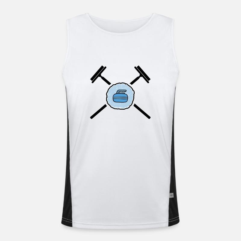curling eisstockschießen curlingstein curlingsport Funktionelles Kontrast-Tank Top für Männer 