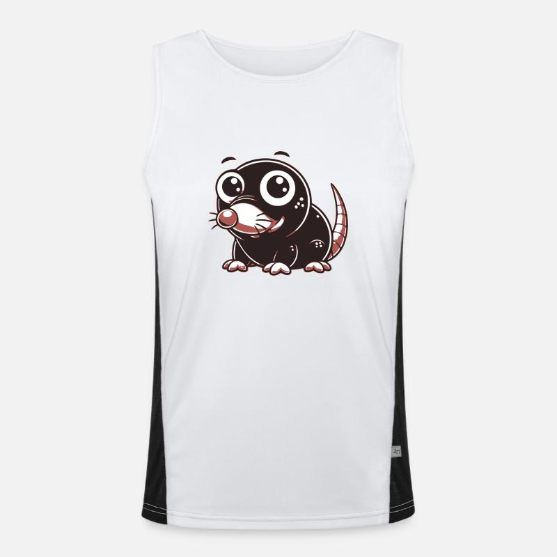 Größe Funktionelles Kontrast-Tank Top für Männer 