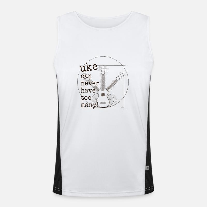 Never enough ukes! UAS Vitruvian Soprano Ukulele Men's Functional Contrast Tank Top 