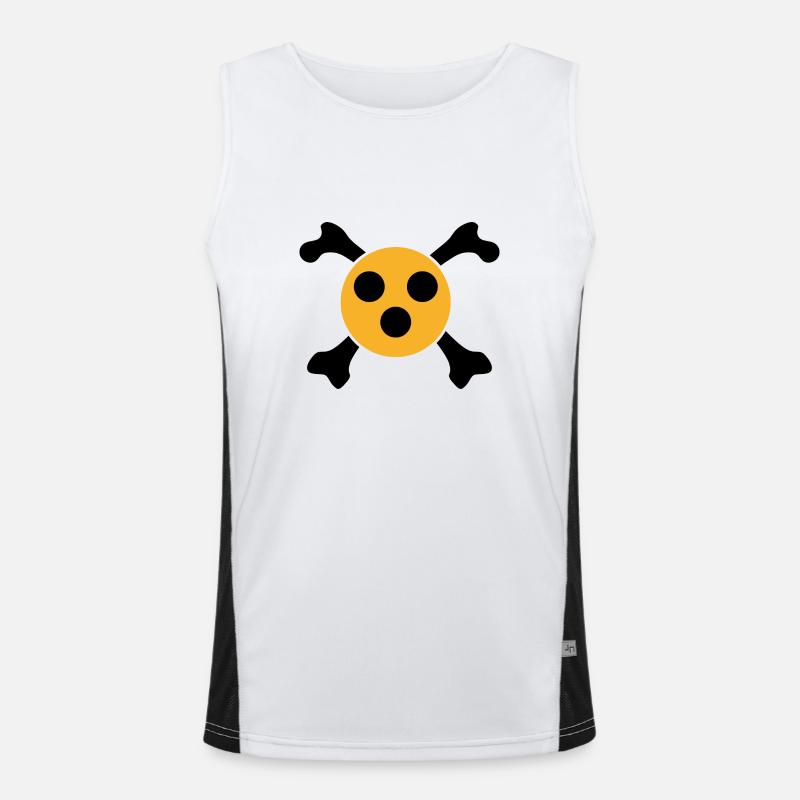 blind visual impairment guide dog Men's Functional Contrast Tank Top 