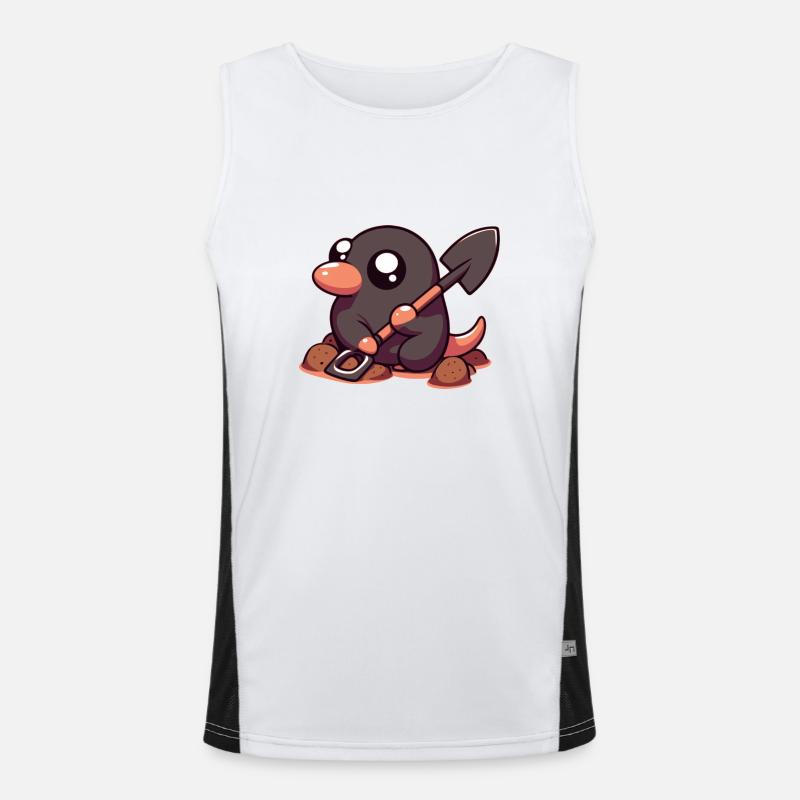 Size Men's Functional Contrast Tank Top 