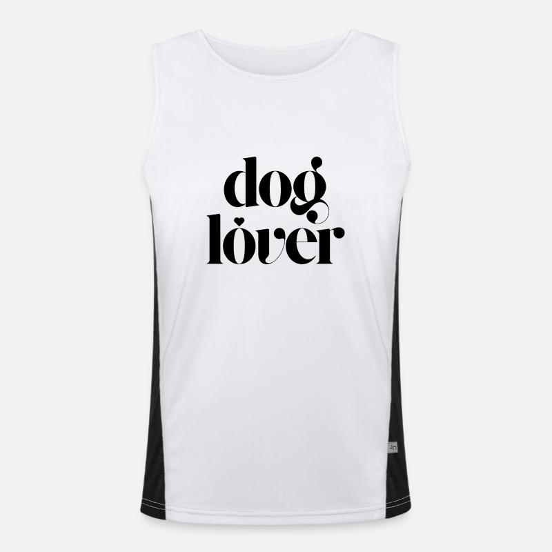 dog lover Men's Functional Contrast Tank Top 