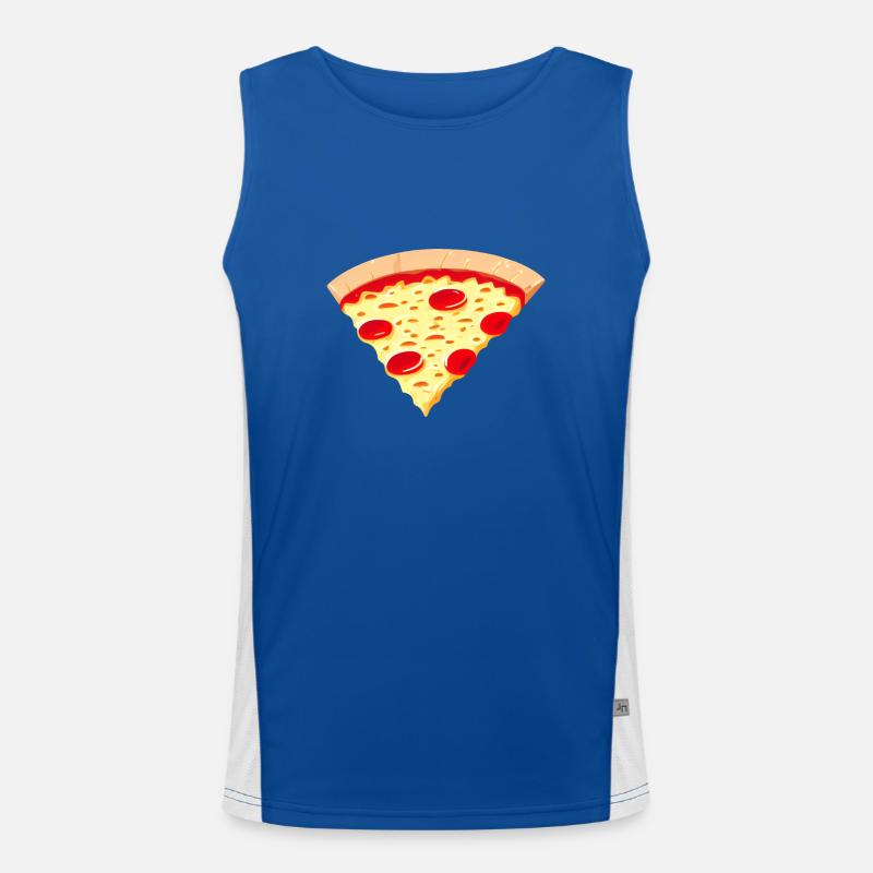 La pizza, c’est simple. Débardeur respirant contrasté Homme 