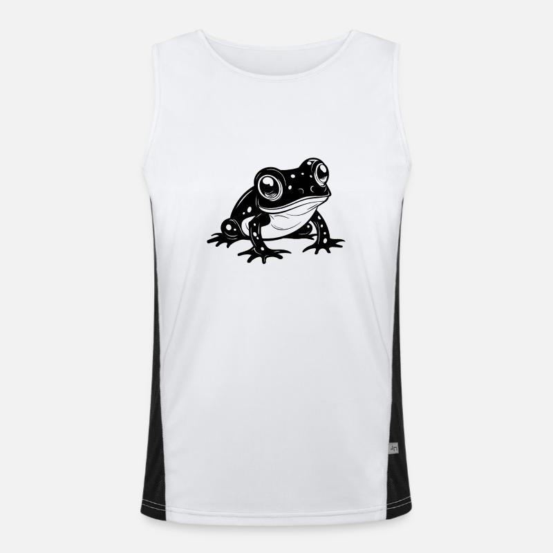 Frog Amphibian Toad Men's Functional Contrast Tank Top 