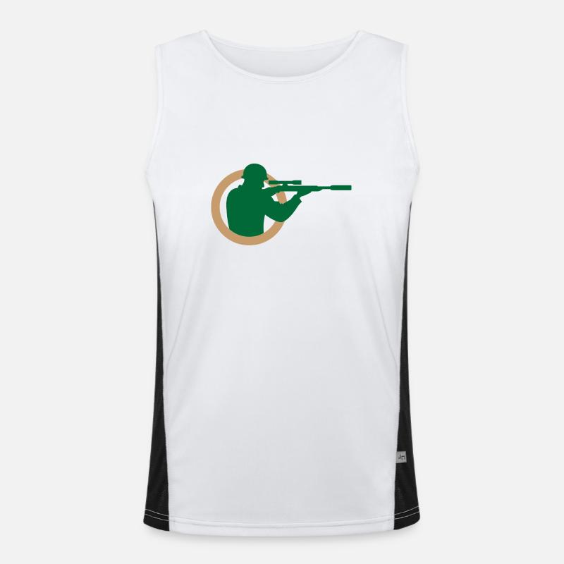 A sniper Men's Functional Contrast Tank Top 