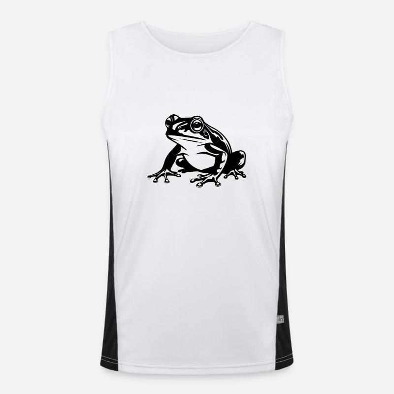 Frog Amphibian Toad Men's Functional Contrast Tank Top 