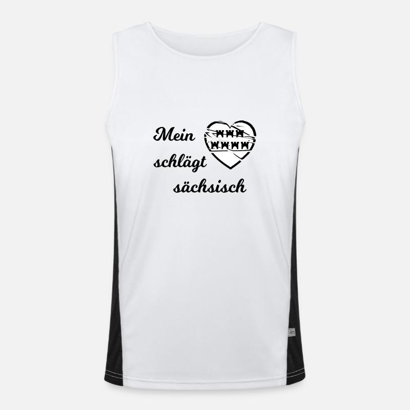 Die Sachsen aus Transylvanien Funktionelles Kontrast-Tank Top für Männer 