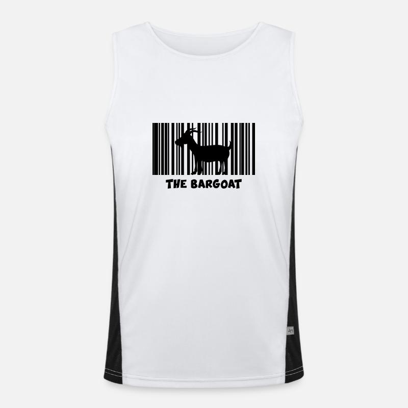 ziege "the bargoat" ziegenbock Funktionelles Kontrast-Tank Top für Männer 