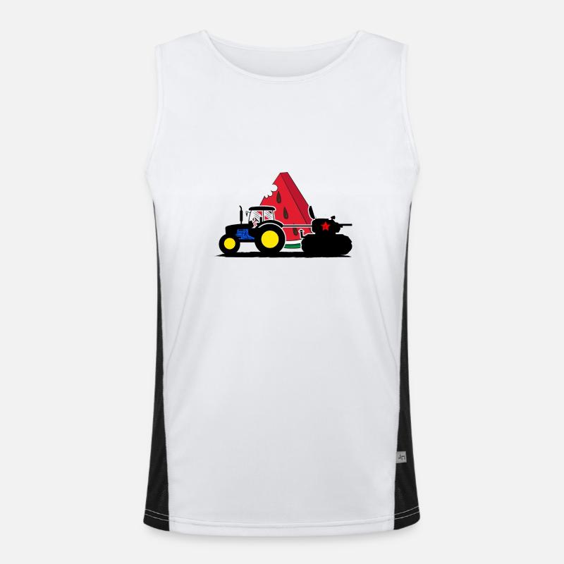 Kherson UKRAINE Pastèque Kiev ukrain Débardeur respirant contrasté Homme 