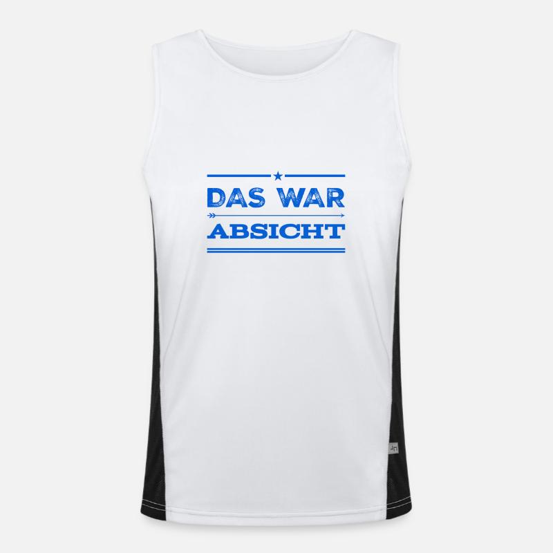 das war Absicht Funktionelles Kontrast-Tank Top für Männer 