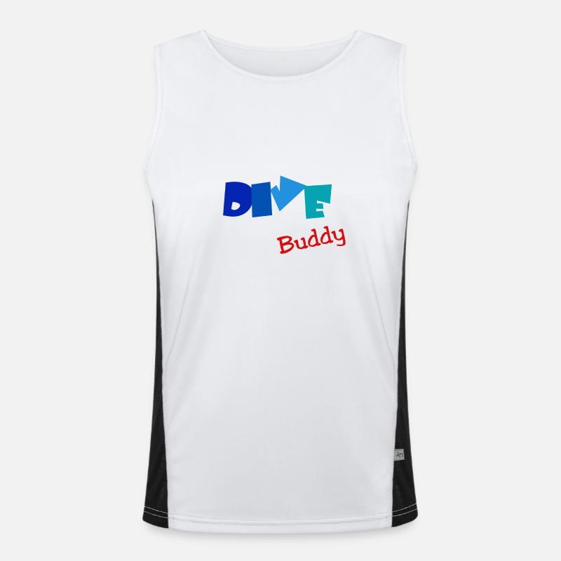 Dive Buddy Funktionelles Kontrast-Tank Top für Männer 