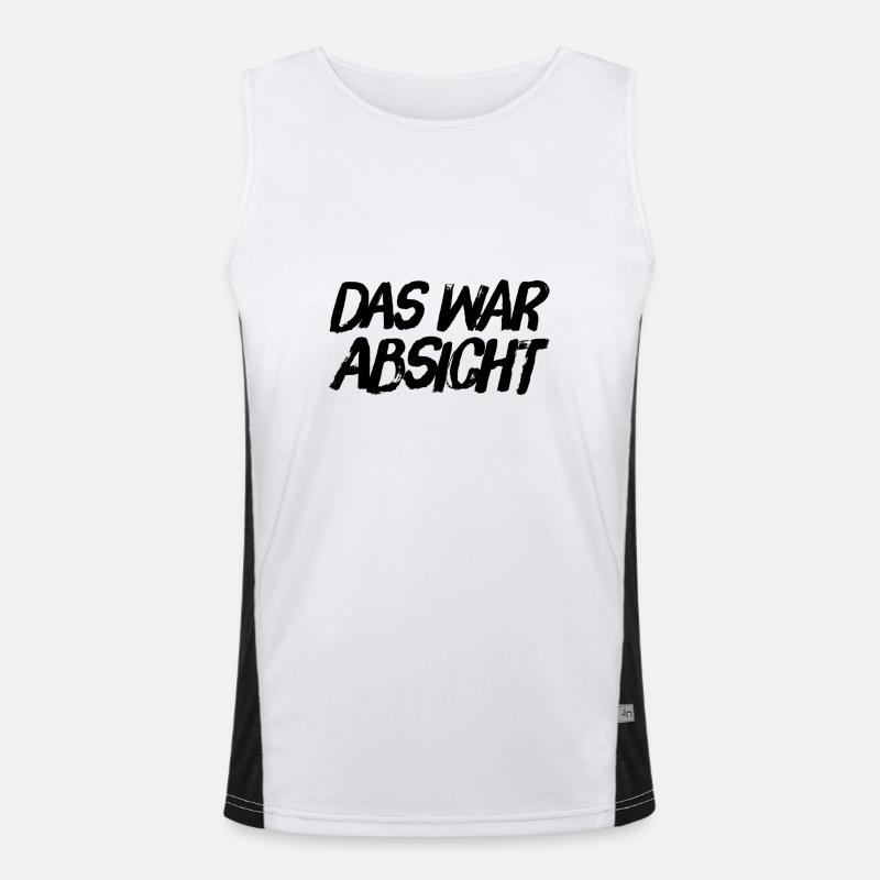 alles vorsätzlich Funktionelles Kontrast-Tank Top für Männer 