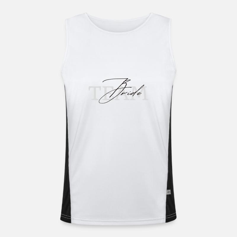 Team Bride Funktionelles Kontrast-Tank Top für Männer 