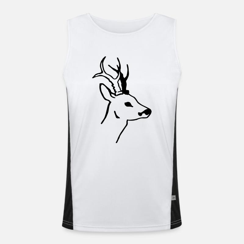 Rehbock Funktionelles Kontrast-Tank Top für Männer 