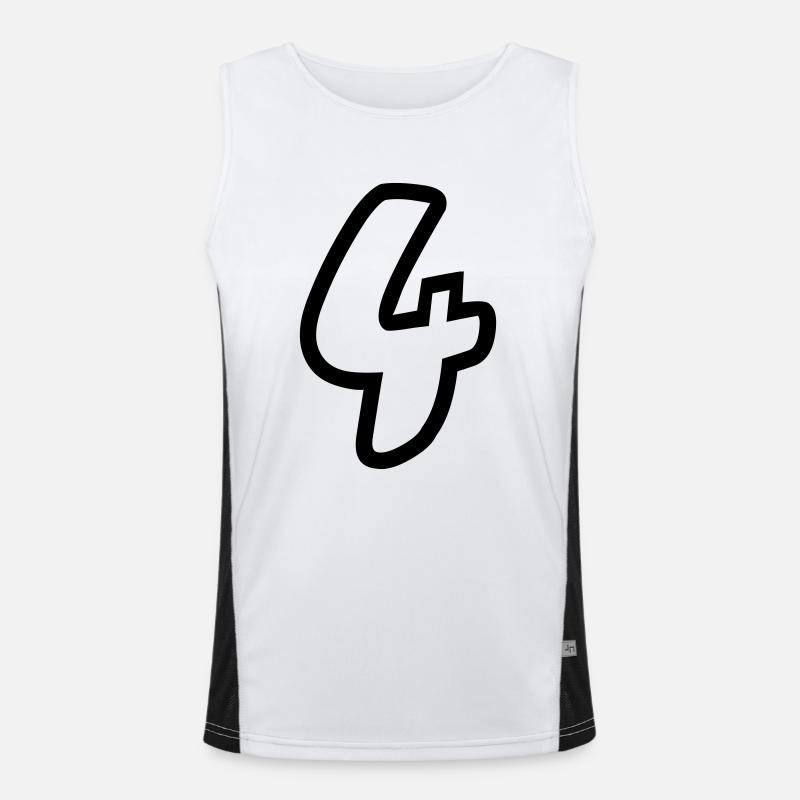 4 Men's Functional Contrast Tank Top 