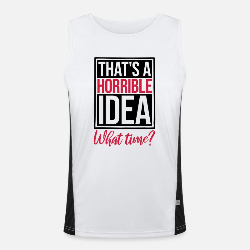 C’est une idée horrible Débardeur respirant contrasté Homme 