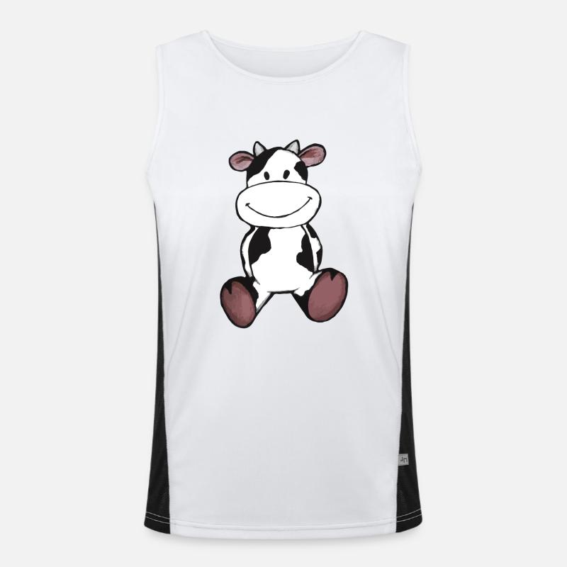 Vache heureuse Débardeur respirant contrasté Homme 