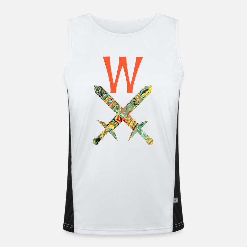 Épées croisées E 200 W Débardeur respirant contrasté Homme 