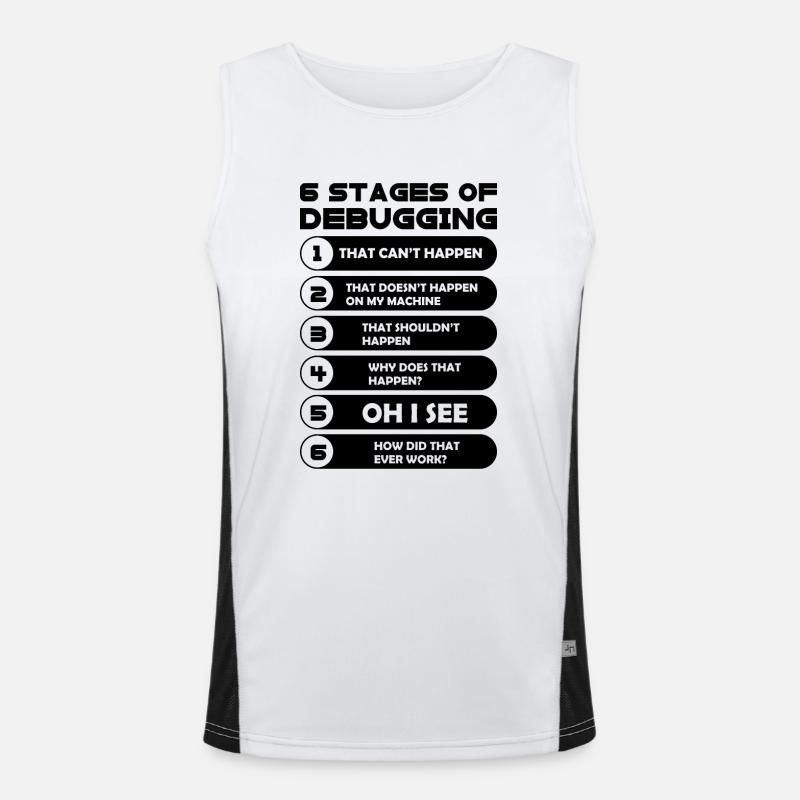 Programmieren Funktionelles Kontrast-Tank Top für Männer 