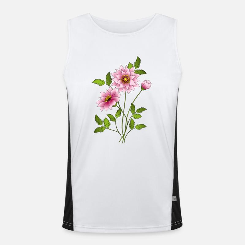 Fleur Débardeur respirant contrasté Homme 