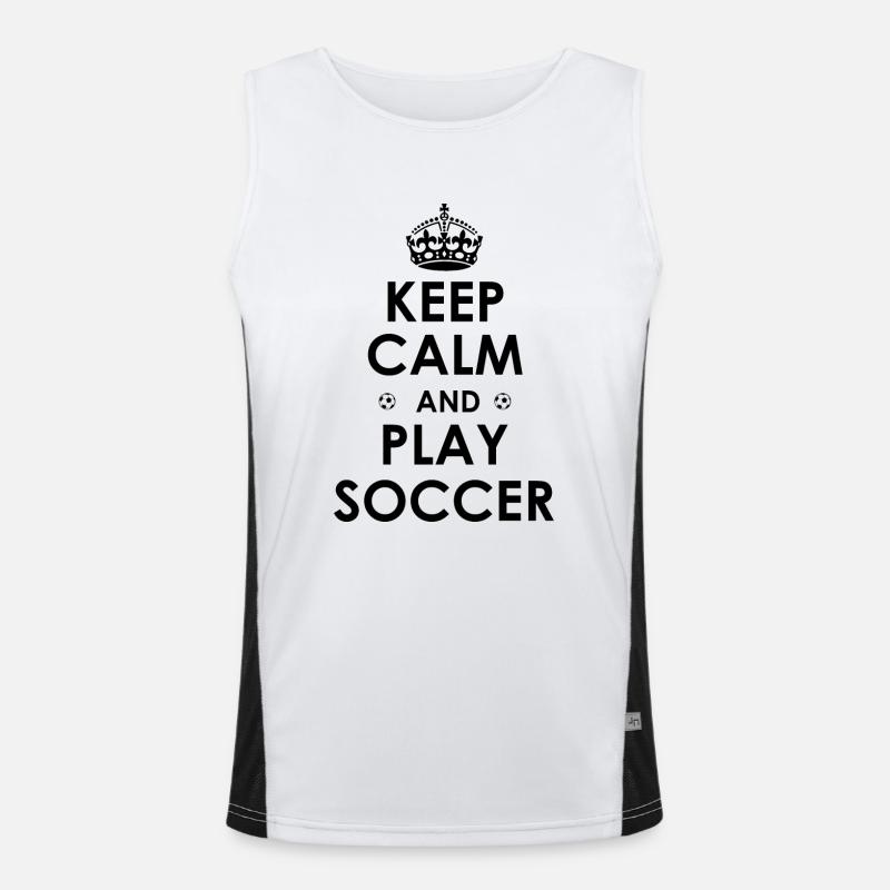 Fußball Soccer Funktionelles Kontrast-Tank Top für Männer 