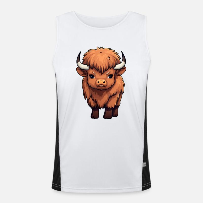 Bébé bison buffle Débardeur respirant contrasté Homme 