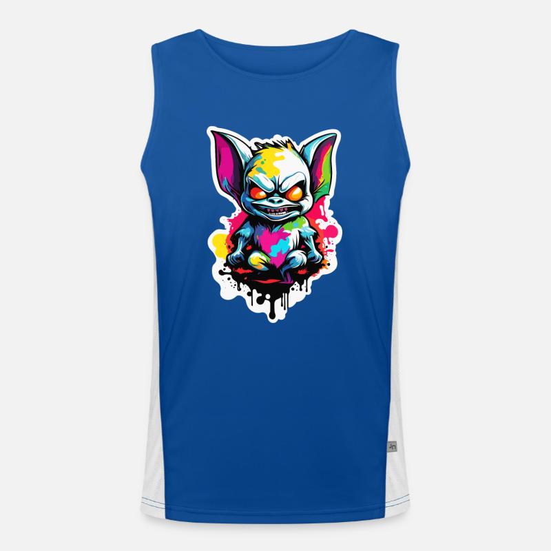 Fledermaus / Vampir / Dracula / Tier / Halloween Funktionelles Kontrast-Tank Top für Männer 