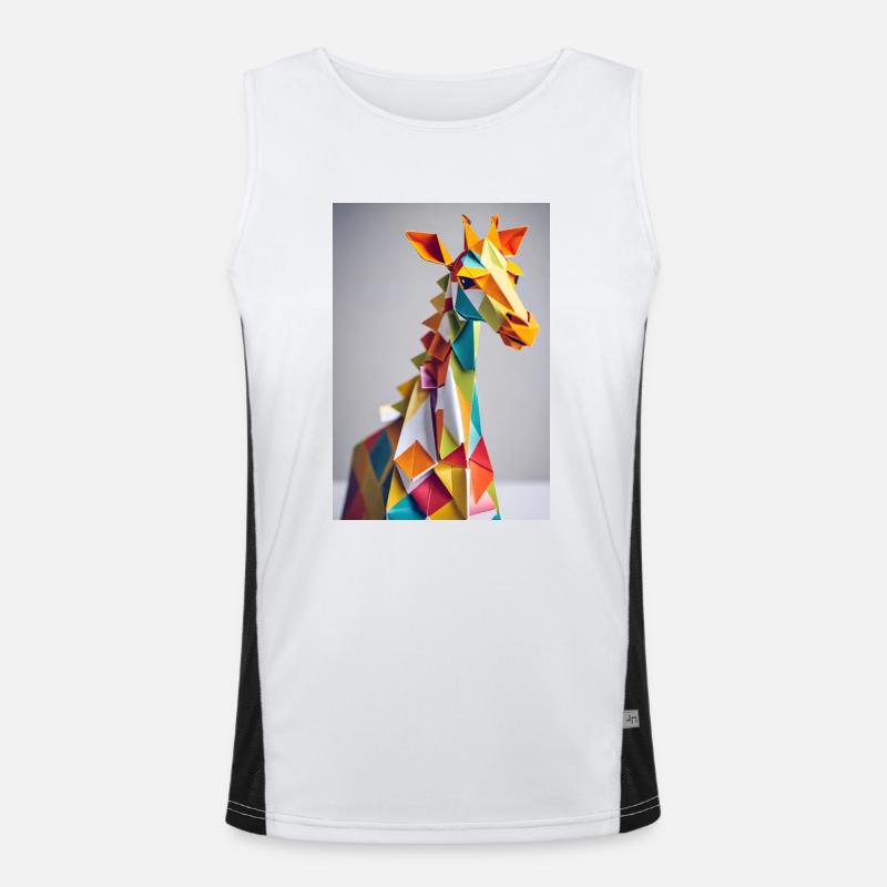 Giraffe Funktionelles Kontrast-Tank Top für Männer 