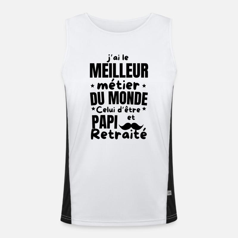 PAPI retraité Débardeur respirant contrasté Homme 