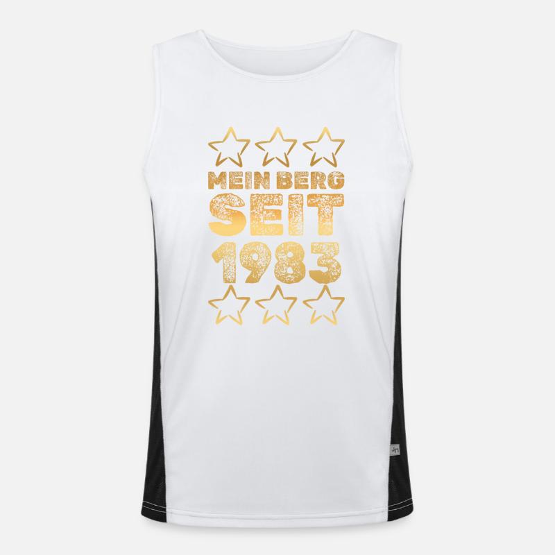 in 1983 Men's Functional Contrast Tank Top 