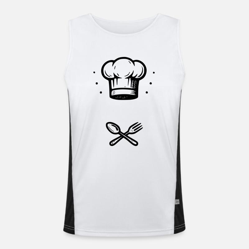 Chef and your FIRST NAME Men's Functional Contrast Tank Top 