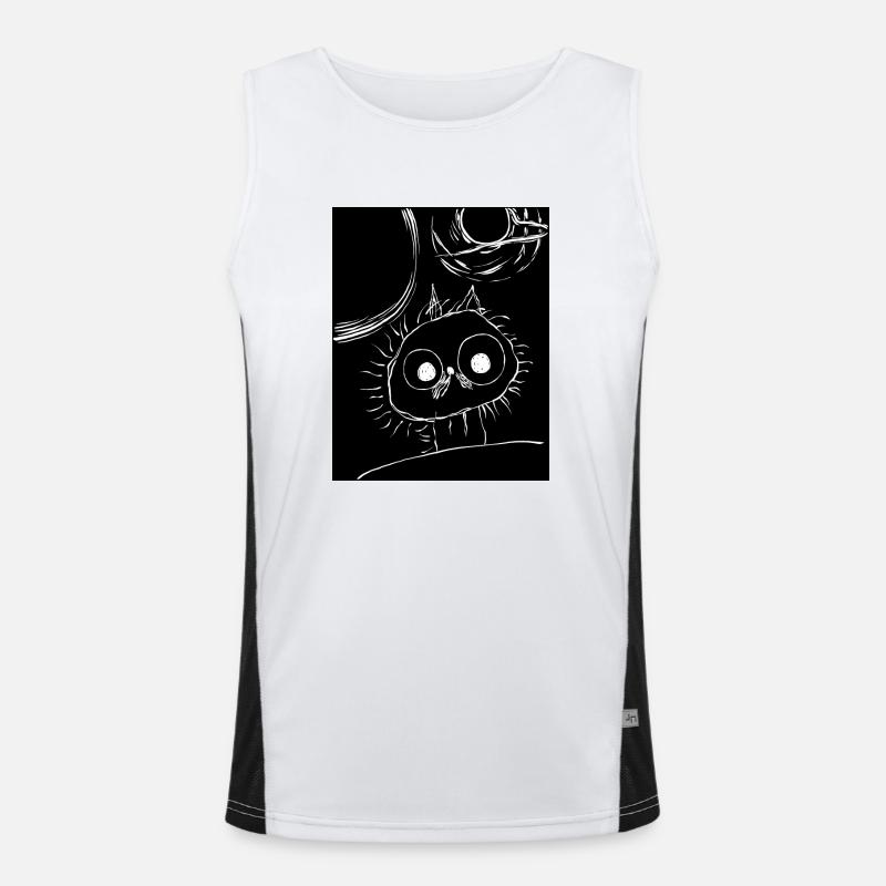 Cat in space Men's Functional Contrast Tank Top 