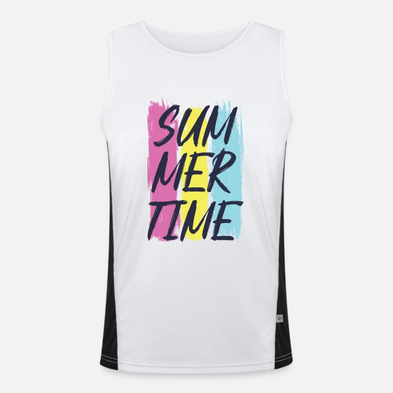 Summertime. Men's Functional Contrast Tank Top 
